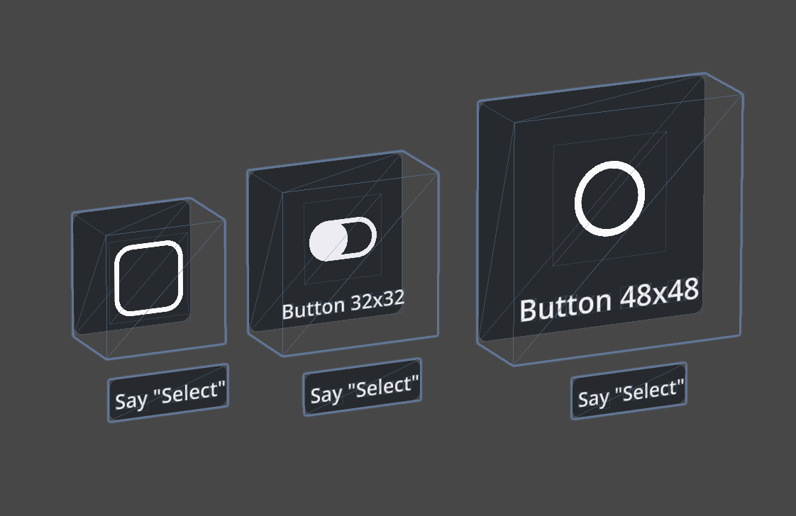 Selection Buttons Transparent